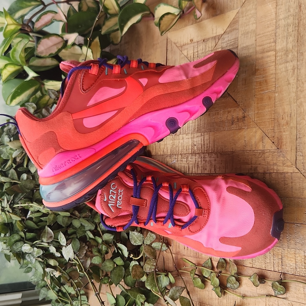 Nike Air Max 270 React - Mystic Red Pink Blast🌶